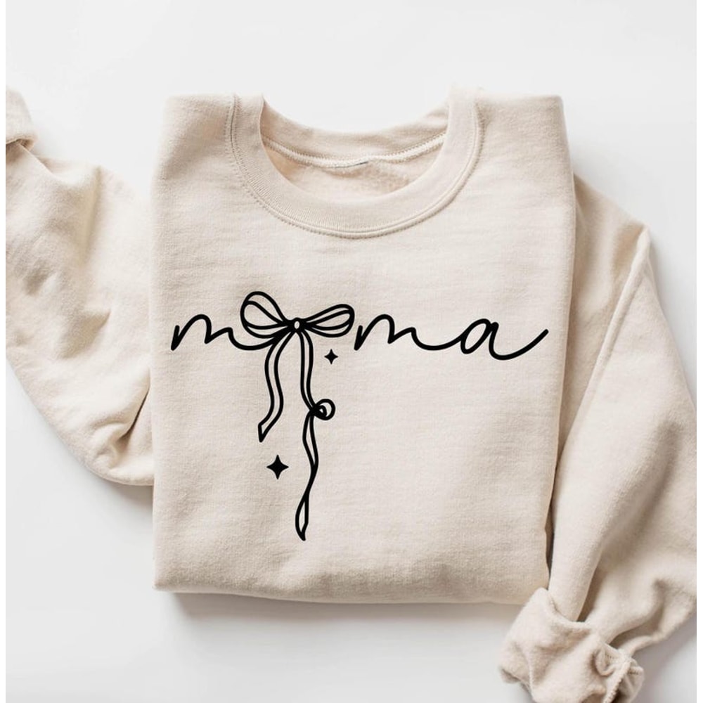 Mama With Ribbon Shirt Coquette Mama Shirt Heart Design Perfect Mothers Day Gift 2