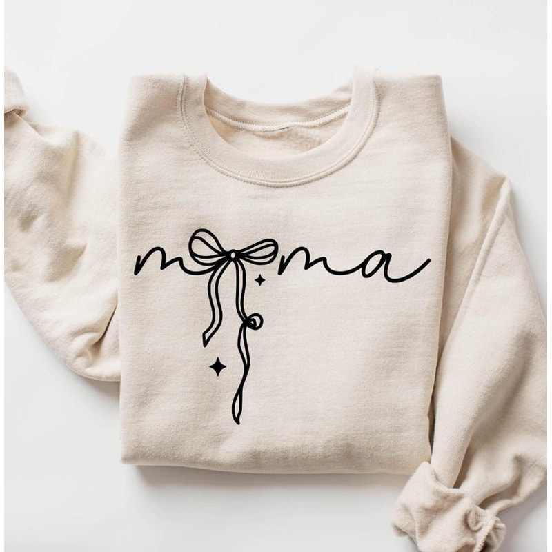 Mama With Ribbon Shirt Coquette Mama Shirt Heart Design Perfect Mothers Day Gift 2