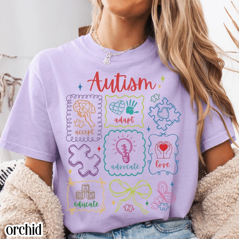 Autism Awareness Comfort Colors Shirt 2