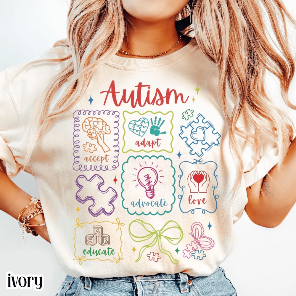 Autism Awareness Comfort Colors Shirt 0