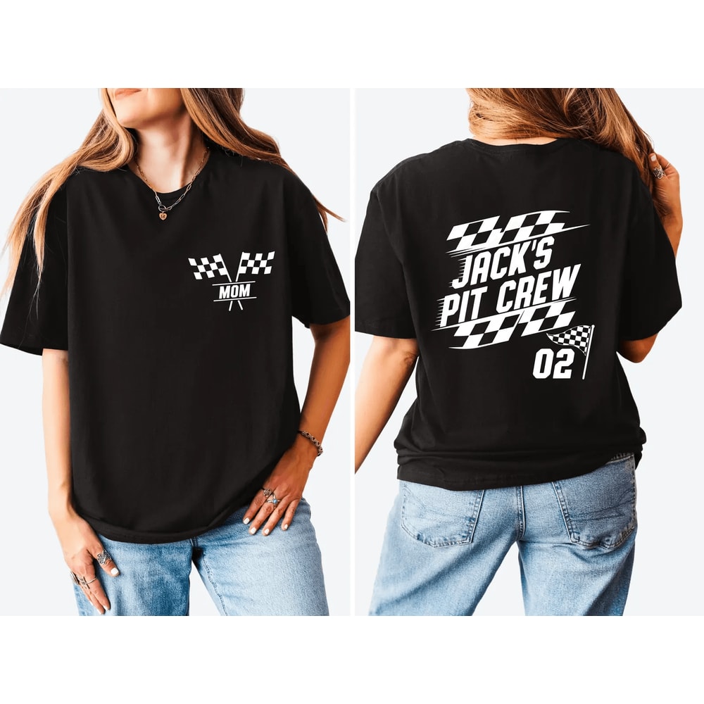 Personalized Racing Shirt Custom Pit Crew Family Tee 1
