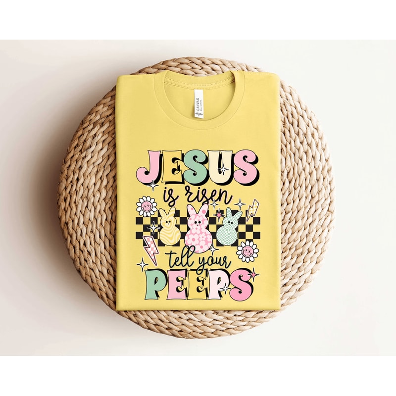 Jesus Is Risen Kids Easter Christian T Shirt 1