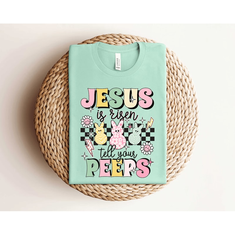Jesus Is Risen Kids Easter Christian T Shirt 4