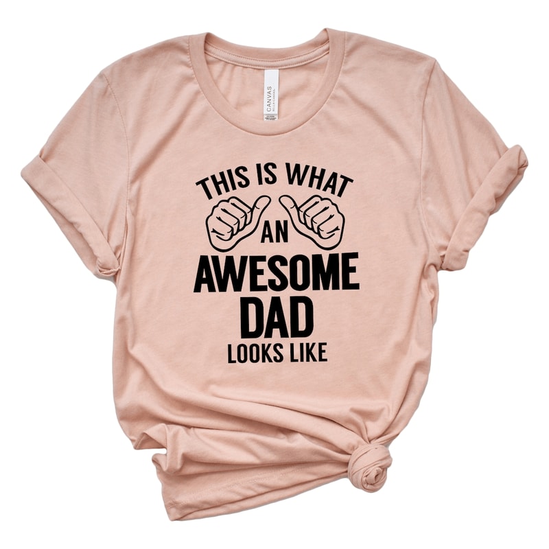 Awesome Dad Shirt Funny Fathers Day Shirt Perfect Gift For FirstTime Dads 0