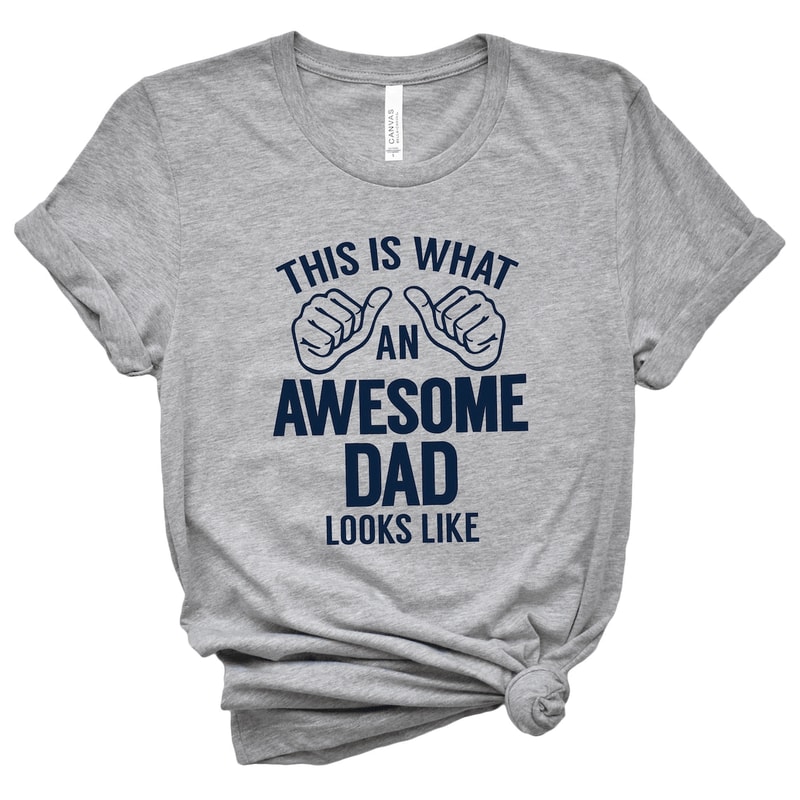 Awesome Dad Shirt Funny Fathers Day Shirt Perfect Gift For FirstTime Dads 3