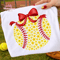Floral Softball PNG Softball Mama Bow Sublimation Design 2