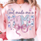 God Made Me A Mama Shirt Floral Bow Mom Life Graphic Tee 0