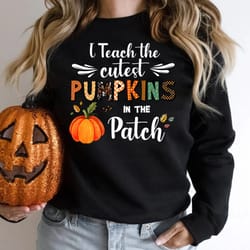 teacher fall sweatshirt pumpkin teacher halloween shirt gift