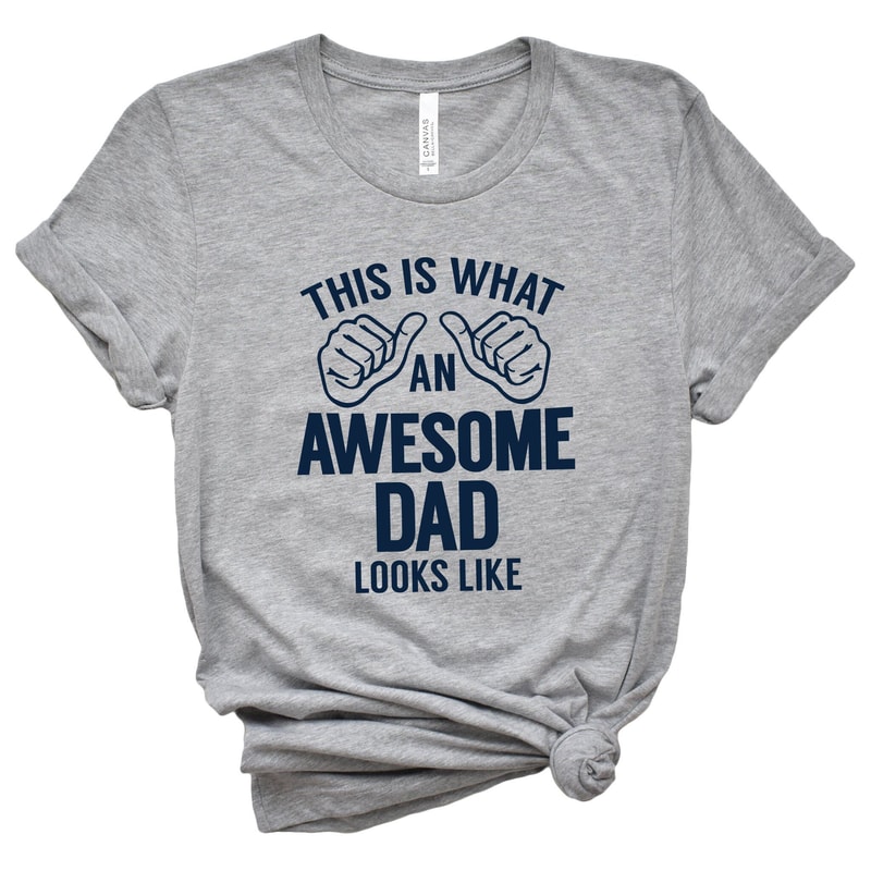 Awesome Dad Shirt Funny Fathers Day Tee