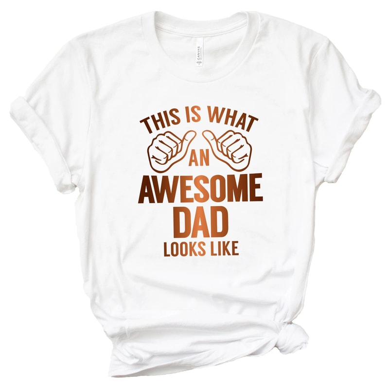 Awesome Dad Shirt Funny Fathers Day Tee
