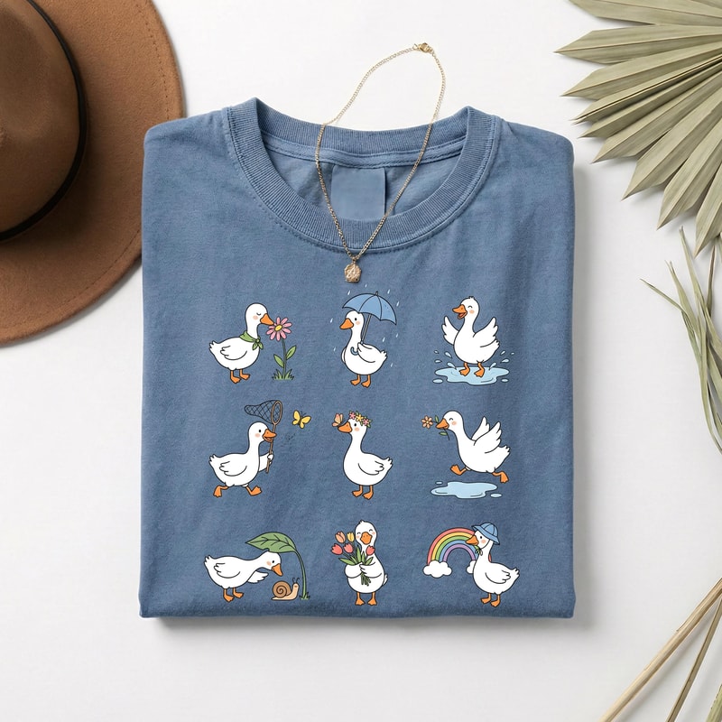 Funny Duck Shirt Cute Duck Lover Graphic Tee Animal Gift 1