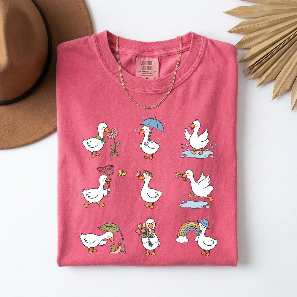 Funny Duck Shirt Cute Duck Lover Graphic Tee Animal Gift 3
