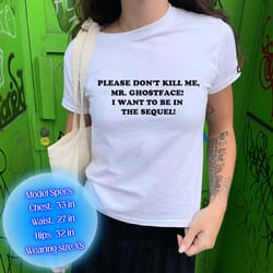 please dont kill me mr ghostface shirt funny horror graphic tee halloween gift