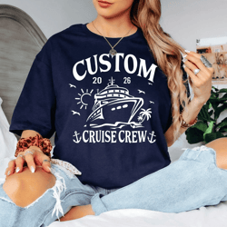 custom cruise crew t-shirt personalized 2026 tee