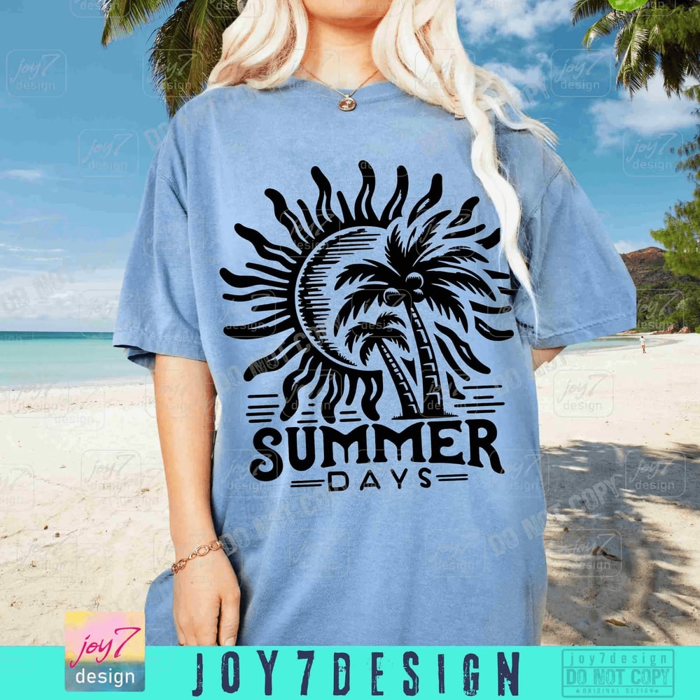 Retro Summer SVG PNG Beach Shirt Designs 3