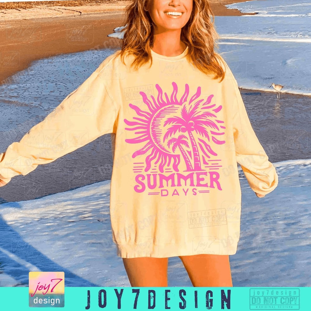 Retro Summer SVG PNG Beach Shirt Designs 4