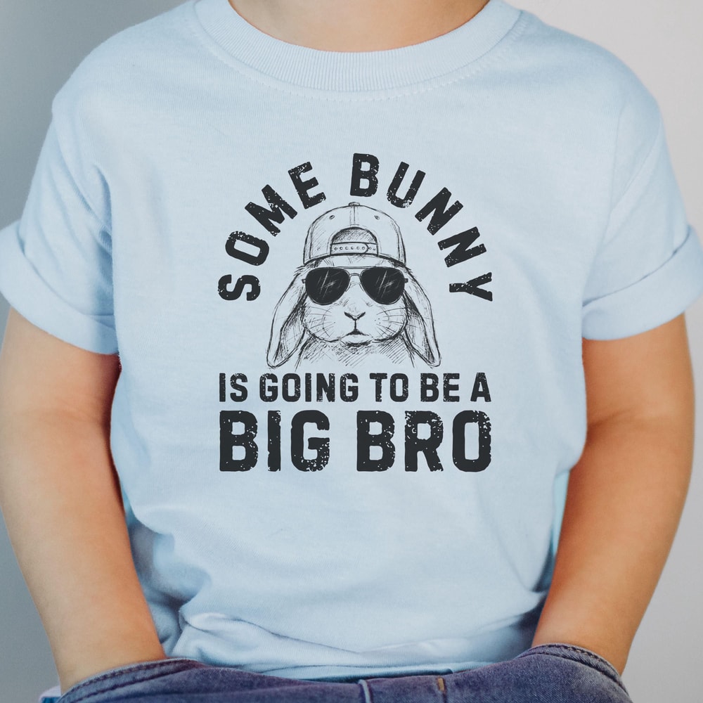 Big Brother Announcement Shirt Some Bunny Is Going To Be A Big Bro Easter Baby Reveal Tee 2