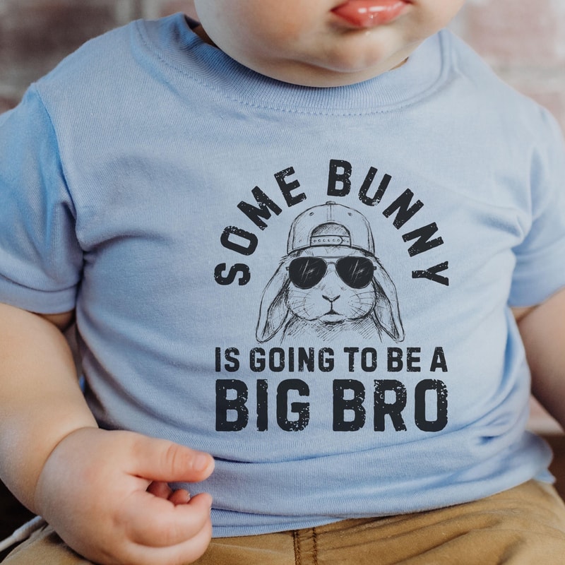 Big Brother Announcement Shirt Some Bunny Is Going To Be A Big Bro Easter Baby Reveal Tee 4