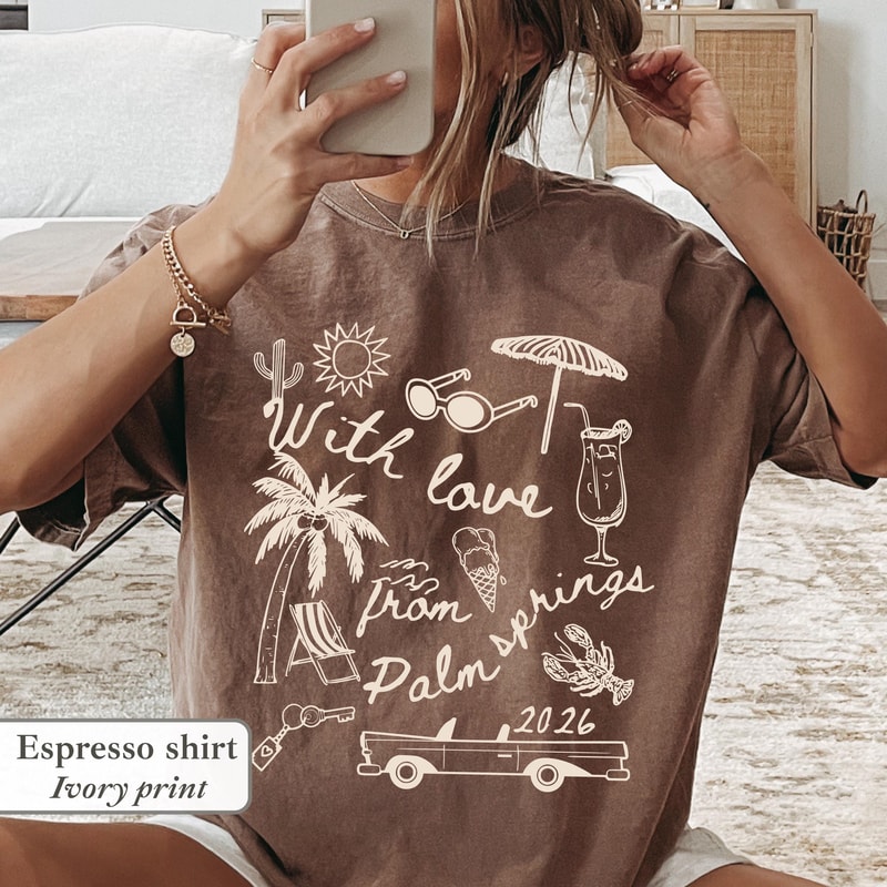 Girls Trip 2026 Shirt Palm Springs Vacation Bachelorette Trip Graphic Tee 1