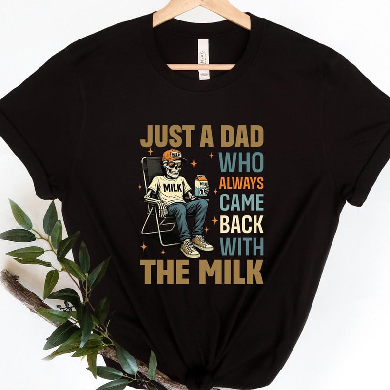 Funny Dad Milk Shirt Retro Tee