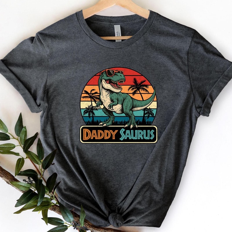 Daddysaurus Shirt Funny Dad Gift Tee