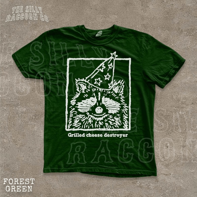 Funny Raccoon Shirt Grilled Cheese Tee 1