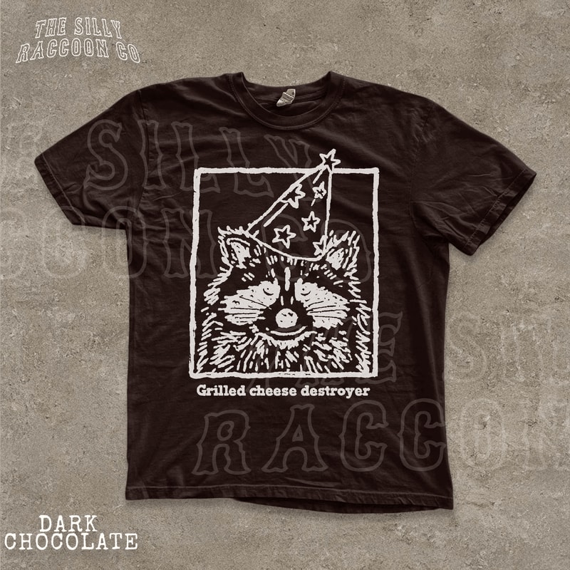 Funny Raccoon Shirt Grilled Cheese Tee 2