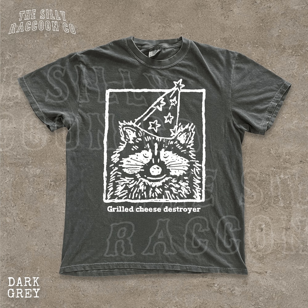 Funny Raccoon Shirt Grilled Cheese Tee 3