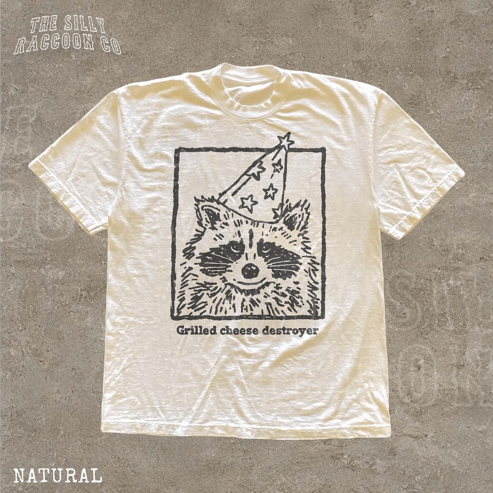 Funny Raccoon Shirt Grilled Cheese Tee 6