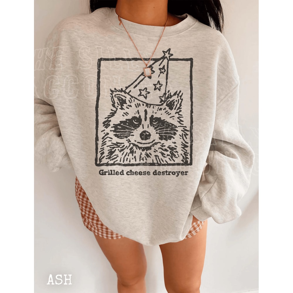 Funny Raccoon Shirt Grilled Cheese Tee 7