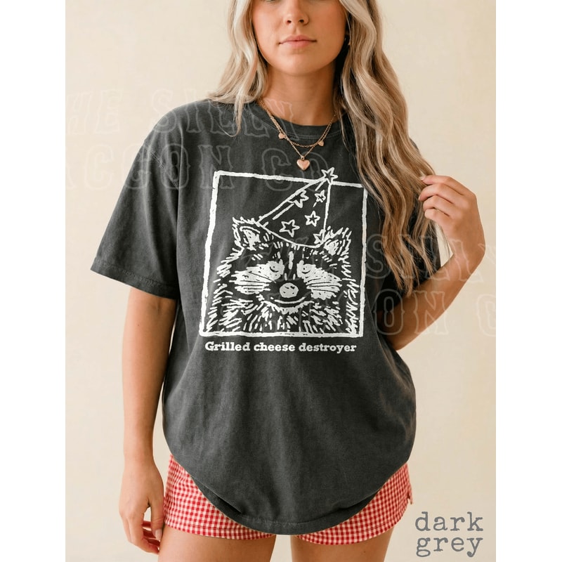 Funny Raccoon Shirt Grilled Cheese Tee 8