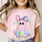Halloween Girls Ghost Shirt Toddler Tee 0