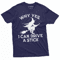 Funny Witch Shirt I Can Drive A Stick Halloween Tee 2