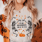 Dancing Skeleton Halloween Shirt Pumpkin Autumn Tee 2
