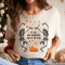 Dancing Skeleton Halloween Shirt Pumpkin Autumn Tee 4