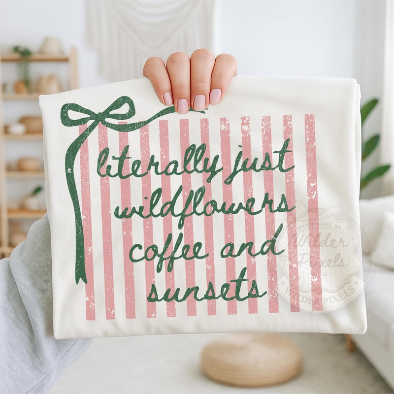 Cowgirl Shirt Beautiful Wildflower Colored Midwest Western Graphic Tee Gift 1