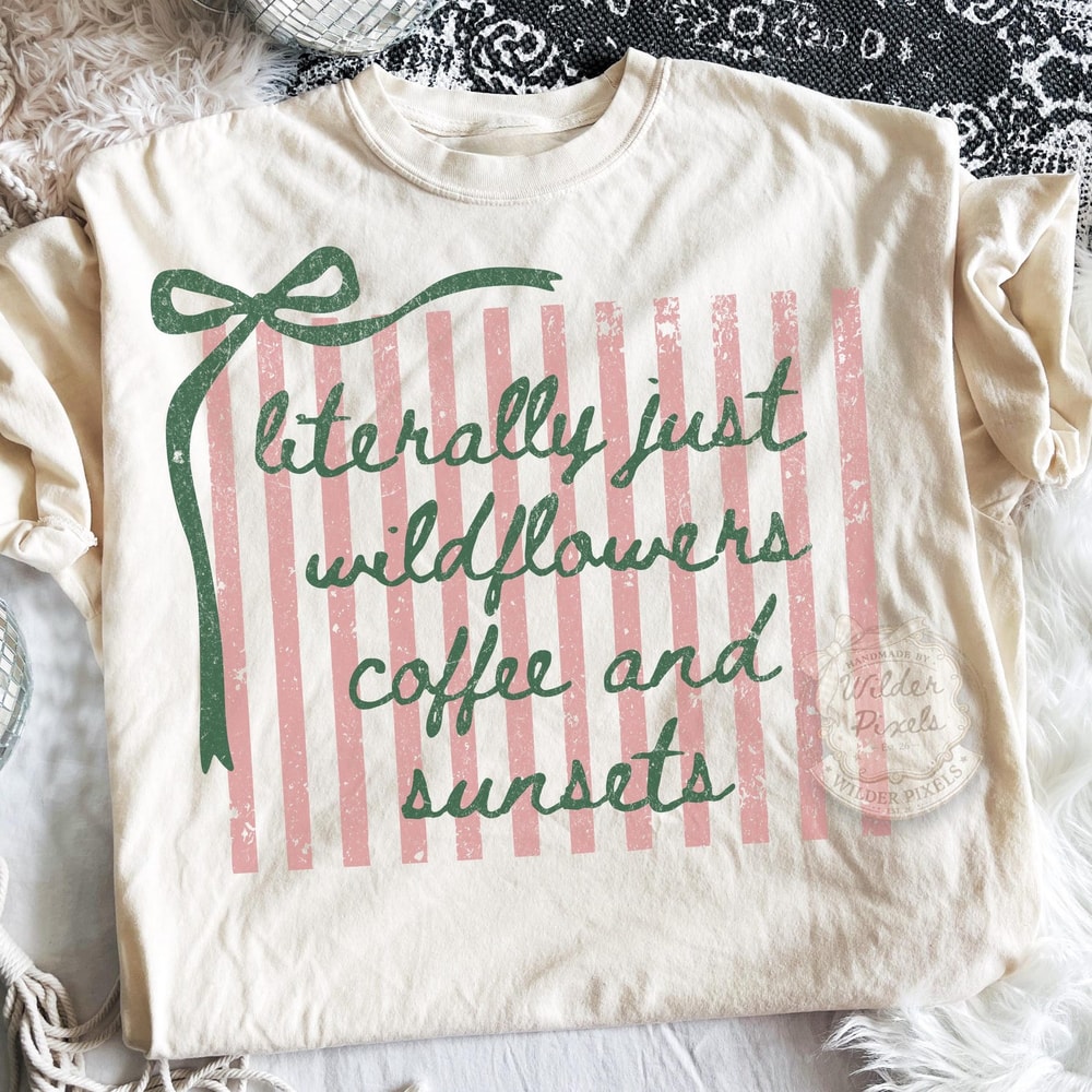 Cowgirl Shirt Beautiful Wildflower Colored Midwest Western Graphic Tee Gift 2