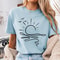 Minimalist Sun Shirt Boho Line Art Graphic Tee Aesthetic Summer Outfit Gift 2