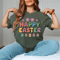 Easter Vibes Bunny Eggs Shirt Pastel Floral Spring Graphic Tee Cute Easter Outfit For Women 0