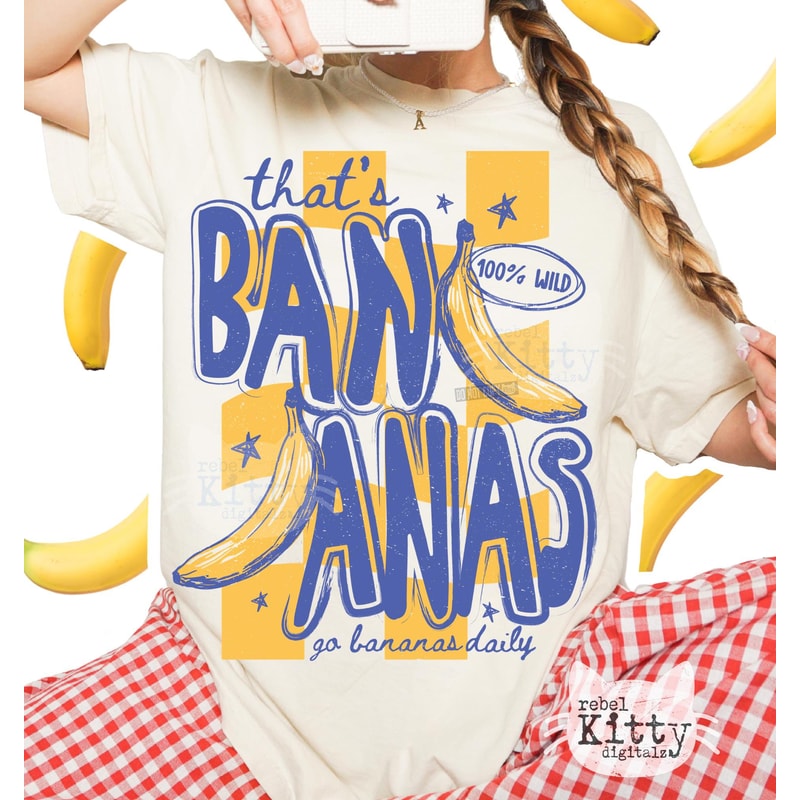 Thats Bananas Shirt Funny Fruit Graphic Tee Cute Summer Outfit Gift 0