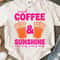 Iced Coffee And Sunshine Shirt Cute Coffee Lover Summer Graphic Tee Gift 2
