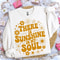 There Is Sunshine In My Soul Shirt Retro Floral Motivational Graphic Tee Gift 3