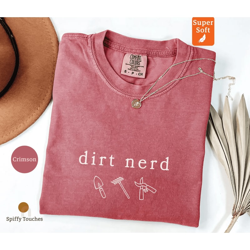 Dirt Nerd Gardening Shirt Funny Plant Lover Comfort Colors Tee Garden Humor Graphic TShirt 3