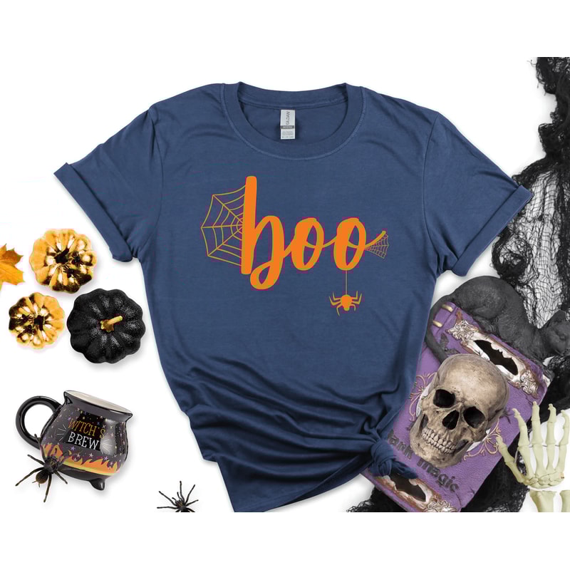 Boo Halloween Shirt Funny Witch Trick Or Treat Graphic Tee Cute Spooky Gift For Women 2