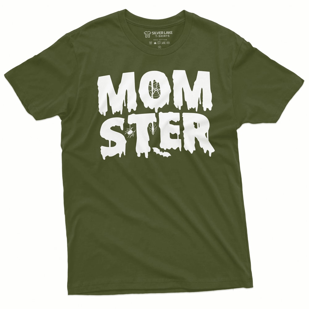 Momster Halloween Shirt Funny Mom Halloween Graphic Tee Cute Spooky Gift For Moms 2