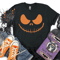 Matching Family Pumpkin Face Shirts Funny Halloween Costume Tees For Family Group Outfits 1