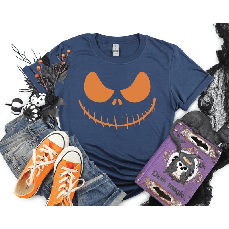 Matching Family Pumpkin Face Shirts Funny Halloween Costume Tees For Family Group Outfits 3