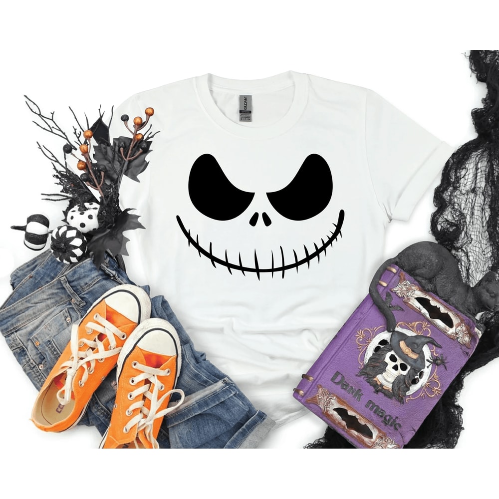 Matching Family Pumpkin Face Shirts Funny Halloween Costume Tees For Family Group Outfits 4