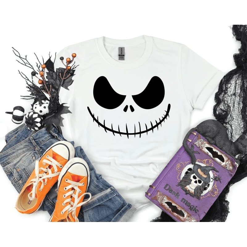Matching Family Pumpkin Face Shirts Funny Halloween Costume Tees For Family Group Outfits 4