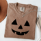 Jack O Lantern Pumpkin Shirt Comfort Colors Tee Spooky Halloween Graphic Shirt Vintage Fall Top 4